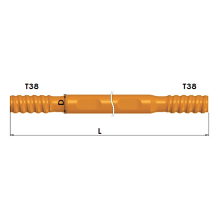 T38（11/2″）equipment for long-hole drilling
