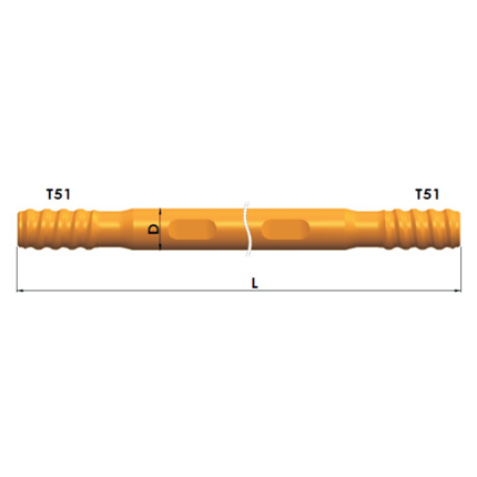 T51（2″）equipment for long-hole drilling